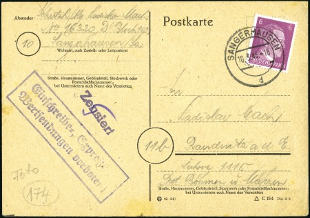 Stamp of Israel » Israel: The Holocaust - Anti-Semetic PRISONS: Selection of 7 covers & cards from Gestap