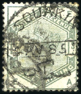 Stamp of Great Britain » British Post Offices Abroad EGYPT, BRITISH FORCES: 1883-84 1s Green with SOUAK