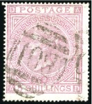 Stamp of Great Britain » British Post Offices Abroad EGYPT, ALEXANDRIA: 1867-74 5s Rose selection incl.