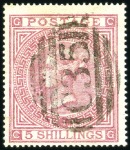 Stamp of Great Britain » British Post Offices Abroad COLOMBIA, PANAMA: 1867-74 5s Rose selection incl. 