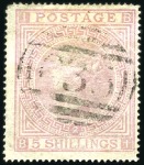 Stamp of Great Britain » British Post Offices Abroad COLOMBIA, PANAMA: 1867-74 5s Rose selection incl. 