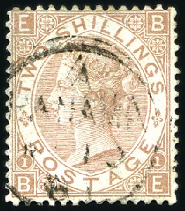 Stamp of Great Britain » British Post Offices Abroad COLOMBIA, PANAMA:1880 2s Brown pl.1 with clear Pan