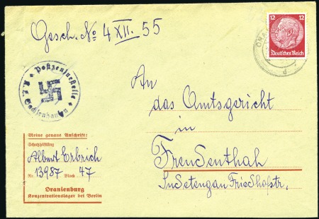 Stamp of Israel » Israel: The Holocaust - Concentration Camps DRANIENBERG: Two printed envelope on camp statione