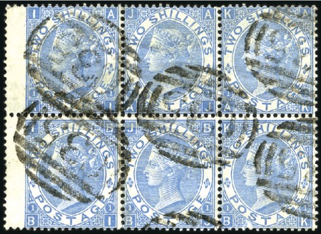 Stamp of Great Britain » British Post Offices Abroad COLOMBIA, PANAMA: 1867 2s Blue in rejoined block o