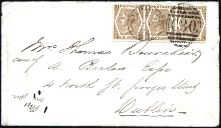 Stamp of Great Britain » British Post Offices Abroad CHILE, VALPARAISO: 1872 (Jul 17) Envelope to Irela