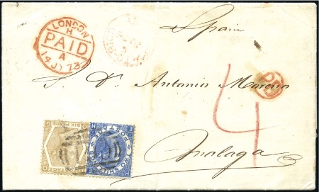 Stamp of Great Britain » British Post Offices Abroad PUERTO RICO, SAN JUAN: 1873 (Jun 26) Mourning enti