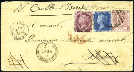 Stamp of Great Britain » British Post Offices Abroad PUERTO RICO, MAYAGUEZ: 1876 (Feb 25) Envelope to C