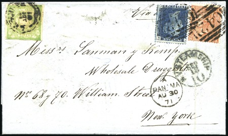 Stamp of Great Britain » British Post Offices Abroad PERU, ISLAY: 1871 (Aug 18) Entire from Arequipa to
