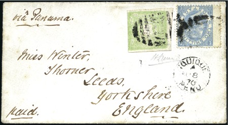 Stamp of Great Britain » British Post Offices Abroad PERU, IQUIQUE: 1870 (Aug 8) Envelope to England wi