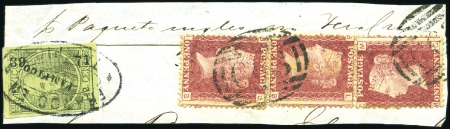 Stamp of Great Britain » British Post Offices Abroad MEXICO: Selection incl. piece with three 1d red in