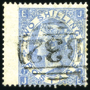 Stamp of Great Britain » British Post Offices Abroad ARGENTINA: 1867-80 2s COBALT left wing marginal wi