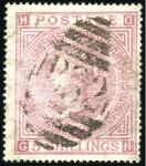 Stamp of Great Britain » British Post Offices Abroad ARGENTINA: Selection with "B32" numerals from 1d t