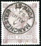 Stamp of Great Britain » Collections 1840-1919, Comprehensive used collection in 3 albu