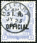 Stamp of Great Britain » Collections 1840-1919, Comprehensive used collection in 3 albu