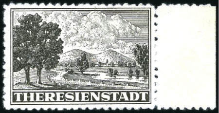 Stamp of Israel » Israel: The Holocaust - Ghettos THERESIENSTADT: Parcel stamp in black, perforated 