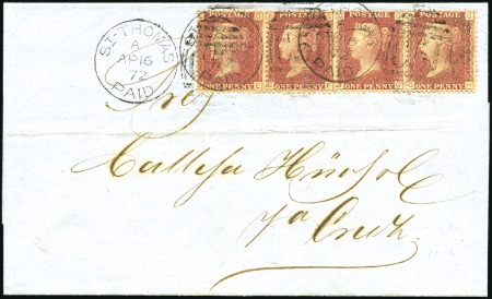 Stamp of Great Britain » British Post Offices Abroad DWI, ST. THOMAS: 1872 (Apr 16) Wrapper to Vera Cru