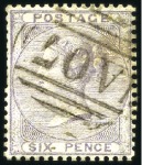 Stamp of Great Britain » British Post Offices Abroad DOMINICA: Selection with "A07" numerals of Roseau,