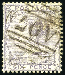Stamp of Great Britain » British Post Offices Abroad DOMINICA: Selection with "A07" numerals of Roseau,