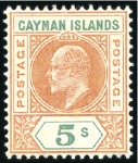 Stamp of Cayman Islands 1900-26, Clean near complete mint collection to th