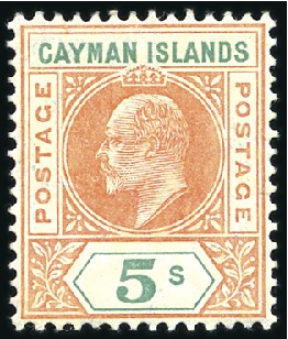 Stamp of Cayman Islands 1900-26, Clean near complete mint collection to th