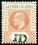 Stamp of Cayman Islands 1900-26, Clean near complete mint collection to th
