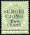 Stamp of Malaysia » Malaysian States » Sungei Ujong 1891 24c Green of Straits Settlements (watermark C