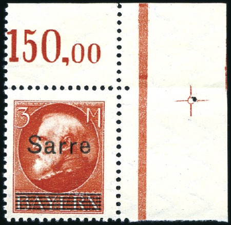 Stamp of Germany » Plebiscite Areas » Saar 1920 Overprints on Bavaria, complete set of 14, ne