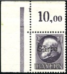Stamp of Germany » Plebiscite Areas » Saar 1920 Overprints on Bavaria, complete set of 14, ne
