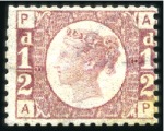 Stamp of Great Britain » Collections 1858-79 Mint/unused collection of line engraved pl