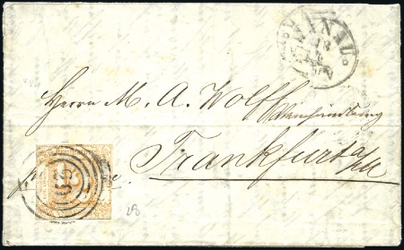Stamp of China 1864 (Feb 22) Entire from Shanghai, carried privat
