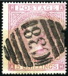 Stamp of Great Britain » British Post Offices Abroad PERU, CALLAO: Selection with "C38" numerals, range