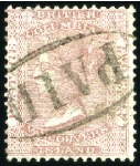 Stamp of Canada » British Columbia and Vancouver 1860 2d deep reddish rose used with oval PAID and 