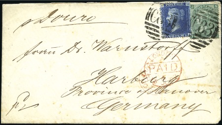 Stamp of Great Britain » British Post Offices Abroad BRAZIL: Group of three covers; 1871 wrapper from B
