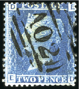Stamp of Great Britain » British Post Offices Abroad ANTIGUA: 1858 2d with clear "A02" numeral of St. J