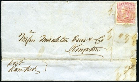 Stamp of Great Britain » British Post Offices Abroad JAMAICA, HIGHGATE: 1830 (Jan 31) Entire to Kingsto