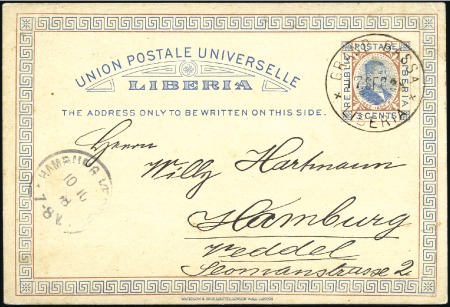 Stamp of Liberia 1891-1895 Selection of 25 postal stationery cards