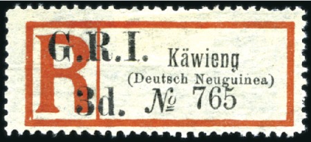 Stamp of New Guinea 1914-15 GRI overprints on German New Guinea stamps