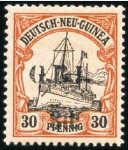 Stamp of New Guinea 1914-15 GRI overprints on German New Guinea stamps