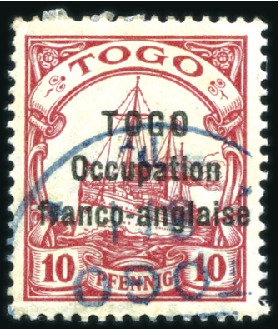 Stamp of Germany » German Colonies » Togo » Togo French Occupation 1914-20, Togo Occupation Franco-Anglaise overprint