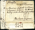 Stamp of Dominica 1779 (Jan 13) Entire written by the French Command