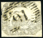 Stamp of Australia » Western Australia 1854-57 Swan selection incl. 1d black, very close 