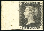 Stamp of Great Britain » 1840 1d Black and 1d Red plates 1a to 11 MINT PENNY BLACK PLATE SELECTION

1840 1d Black 