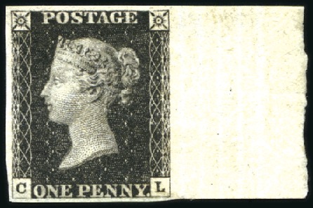 Stamp of Great Britain » 1840 1d Black and 1d Red plates 1a to 11 MINT PENNY BLACK PLATE SELECTION

1840 1d Black 