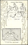 Stamp of Olympics FOOTBALL: 1906 Printed postcard in Czech illustrat