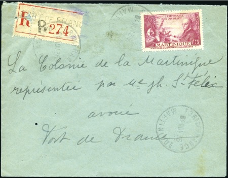 Stamp of Colonies françaises » Colonies Francaise Collections et Lots 1870-1950, 180 lettres des colonies dont 1er vols,