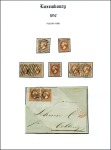 Stamp of Luxembourg 1852 Most attractive first issue collection neatly