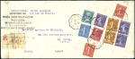 Stamp of France 1928 ILE DE FRANCE : Les deux valeurs sur deux let