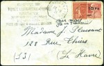 Stamp of France 1928 ILE DE FRANCE : Les deux valeurs sur deux let