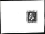 Stamp of New Zealand 1915-33 KGV imperf. proofs, with 1/2d in green in 