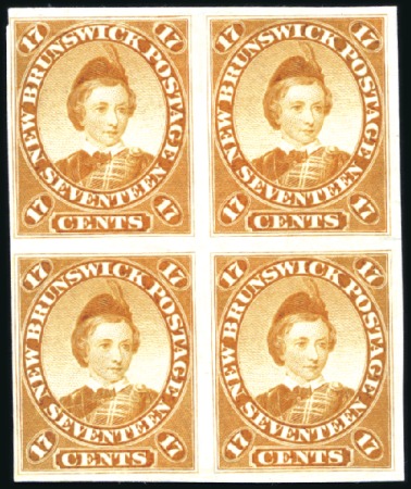 Stamp of Canada » New Brunswick 1860 12c KEVII selection incl. imperf. plate proof